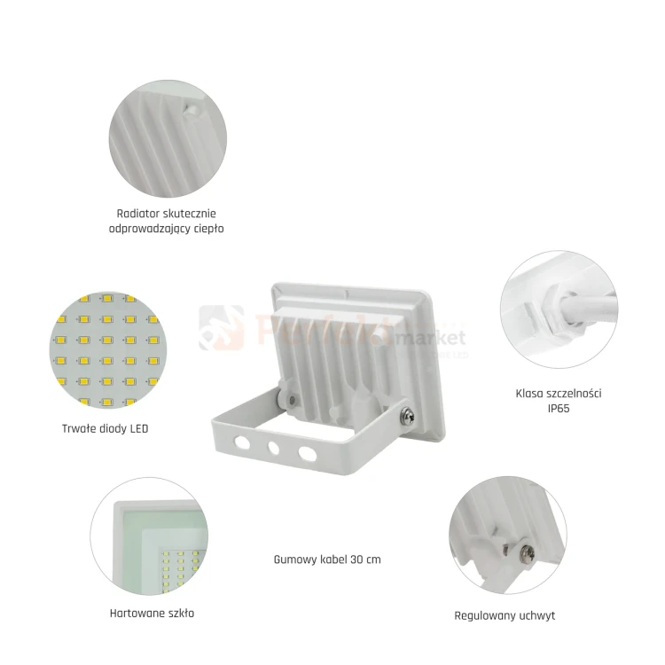 Naświetlacz LED NOCTIS LUX 3 10W WW 230V IP65 biały 3000K perfektmarket 5.webp