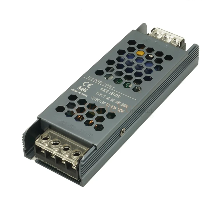 Zasilacz instalacyjny PRO 12V 100W 8,3A IP20 mały rozmiar ultra slim 2.webp