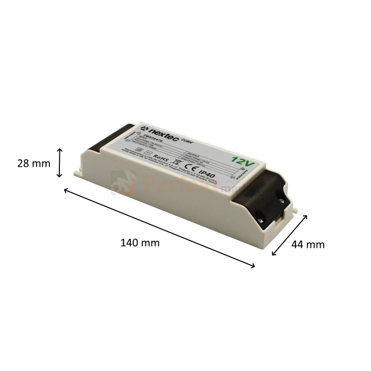 Zasilacz LED CUBIC IP40 montażowy meblowy 12V 6A 72W size PB036479.webp