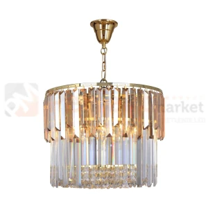 Lampa wisząca 19101/8 CAMILLE złota glamour Zuma Line