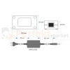 zasilacz led typu desktop 2a 12v 24w z wtykiem męskim DC wymiary perfektmarket.webp