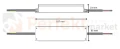 zasilacz hermetyczny IP67 metalowy 12V 100W ID-3043  wymiary perfektmarket.webp