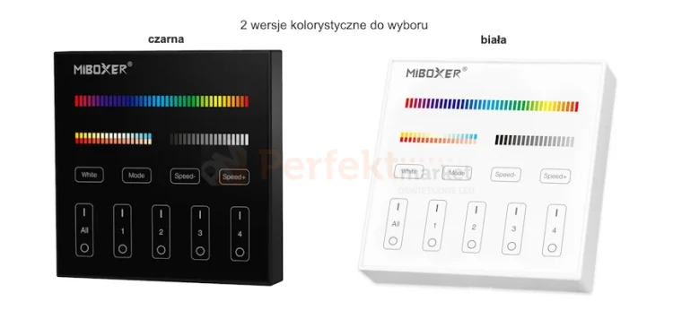 miboxer panel pilot do taśm led rgb+cct b4 bezprzewodowy kolory perfektmarket.webp