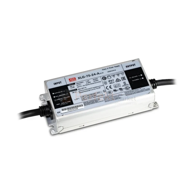 Profesjonalny zasilacz hermetyczny Mean Well XLG-75-24A 12V 74W IP67 2 perfektmarket.webp