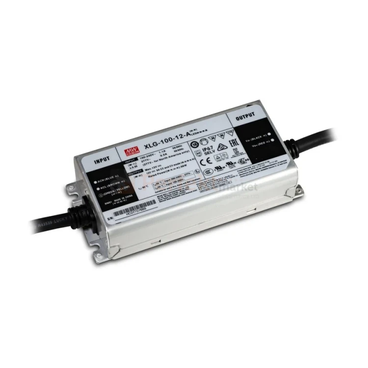 Profesjonalny zasilacz hermetyczny Mean Well XLG-100-12A 12V 96W IP67 perfektmarket.webp