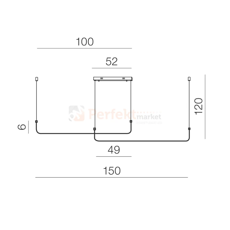 AZ5446 Mario 2 lampa wisząca smart Azzardo CCT size perfektmarket olsztyn.webp