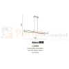 lampa wisząca LED drewniana azardo Albero 3000K size perfektmarket olsztyn.webp