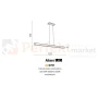lampa wisząca LED drewniana azardo Albero 3000K size perfektmarket olsztyn.webp