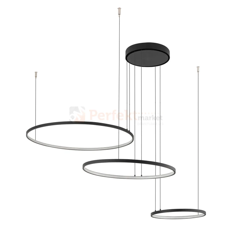 Lampa wisząca LED koła ringi CIRCOLO LED SH-60-45-30 czarna 3000K Nowodvorski 10817 perfektmarket olsztyn.webp