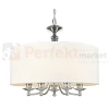 Lampa wisząca klasyczna ABU DHABI P05406CH-WH chrom biały abażur perfektmarket 3.webp