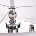 Lampa wisząca klasyczna ABU DHABI P05406CH-WH chrom biały abażur perfektmarket.webp