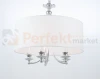 Lampa wisząca klasyczna ABU DHABI P05406CH-WH chrom biały abażur perfektmarket 2.webp