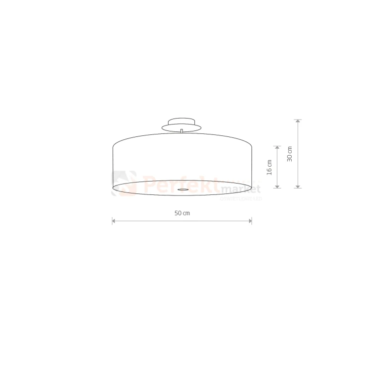 Plafon VIVIANE biały 50cm Nowodvorski 6391 perfektmarket.webp