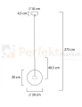 Capri-LED-lampa-wiszaca-1-punktowa-zlota-XCP9148-1 1 perfektmarket.webp