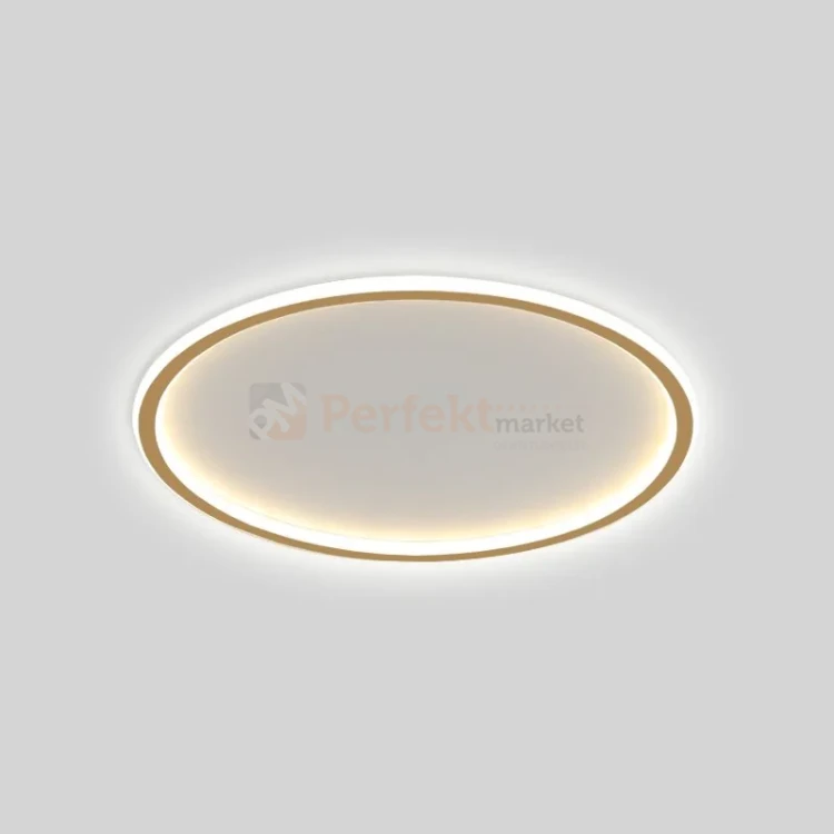 Lampa sufitowa plafon LED ściemnialny złoty CCT z pilotem 50cm Abigali cct pilot dim perfektmarket 2.webp