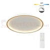 Lampa sufitowa plafon LED ściemnialny złoty CCT z pilotem 50cm Abigali cct pilot dim perfektmarket.webp