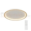 Lampa sufitowa plafon LED ściemnialny złoty CCT z pilotem 50cm Abigali perfektmarket.webp