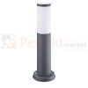 Lampa OSLO Szara stojaca 45 Polux 300942 sklep perfektmarket oprawa ogrodowa stojaca szara okrągła 45cm E27