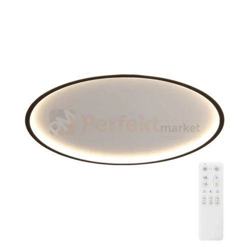 Lampa sufitowa plafon LED ściemnialny czarny CCT z pilotem 50cm Abigali cct pilot dim perfektmarket 1.webp