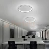 Lampa sufitowa plafon LED ściemnialny czarny CCT z pilotem 50cm Abigali cct pilot dim perfektmarket 4.webp