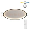 Lampa sufitowa plafon LED ściemnialny czarny CCT z pilotem 50cm Abigali cct pilot dim perfektmarket.webp