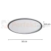 Lampa sufitowa plafon LED ściemnialny czarny CCT z pilotem 50cm Abigali cct pilot dim size perfektmarket 3.webp