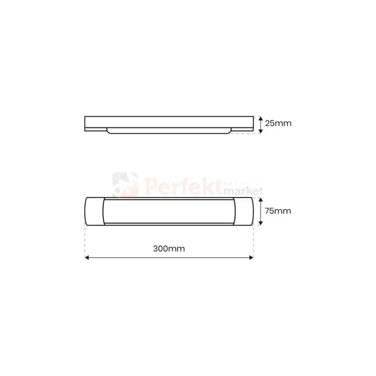 Lampa LED garażowa 30 cm tania Batten 9W 850lm 4000K EK9837 perfektmarket 4.webp