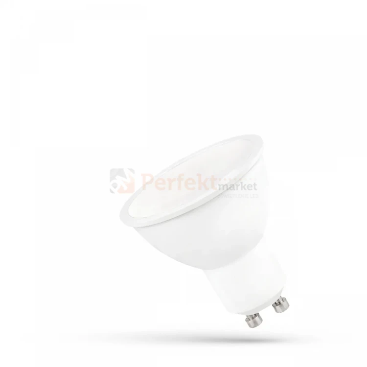Żarówka LED GU10 mocna 230V 9W SMD klosz mleczny spectrumLED.webp