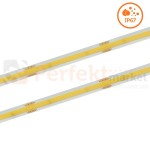 Taśma LED wodoodporna COB 480 LED 24V 4,9W/m ~430lm/m IP67 9mm linia świetlna perfekt market olsztyn