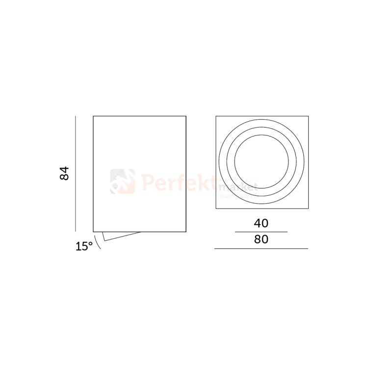 oprawa sufitowa tuba kwadratowa czarna modus regulowana wymiary perfektmarket.webp