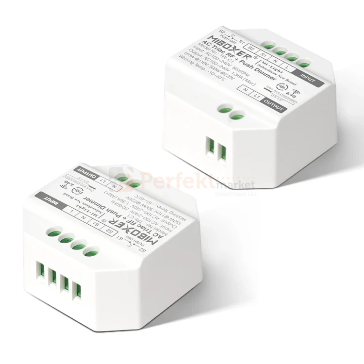 Przekaźnik bezprzewodowy z funkcją ściemniacza RF, PushDimm MiBOXER TRI-C1 perfektmarket 2.webp