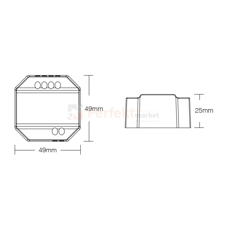 Przekaźnik bezprzewodowy z funkcją ściemniacza RF, PushDimm MiBOXER TRI-C1 perfektmarket 3.webp