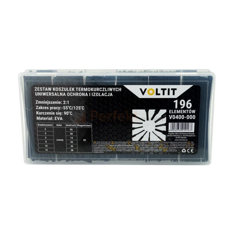 Zestaw koszulek termokurczliwych czarnych 196 elementów perfektmarket 1.webp