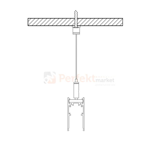 linka montażowa do szyny magnetycznej system shift zawiesie 200 cm perfektmarket.webp