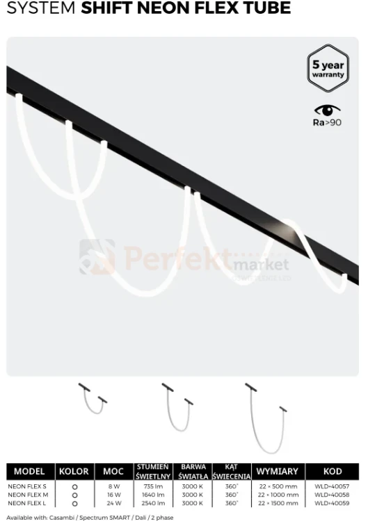 system shift neon flex tube pendant oprawy dostepne modele www perfektmarket.webp