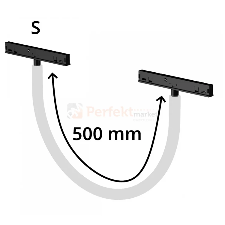 System magnetyczny SHIFT oprawa LED SHIFT NEON FLEX TUBE S 48V wymiary perfektmarket.webp