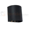 Oprawa elewacyjna ścienna LED GEMINI BEAMS czarna 10W 3000K Lutec 5104006012.webp