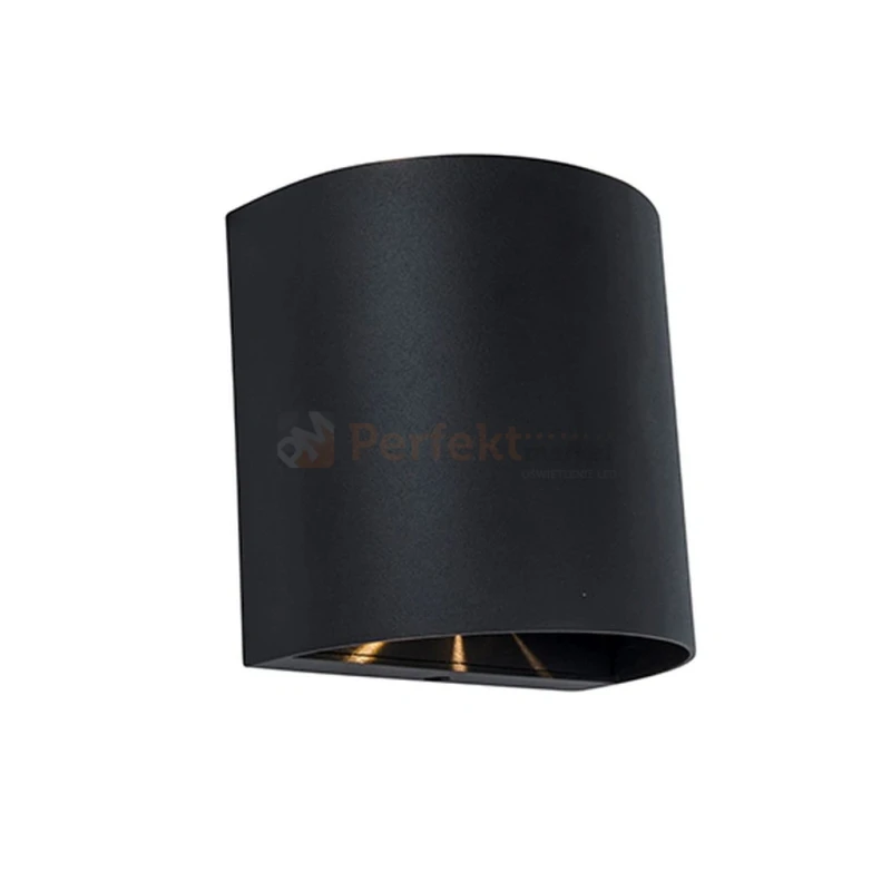 Oprawa elewacyjna ścienna LED GEMINI BEAMS czarna 10W 3000K Lutec 5104006012 kat swiecenia wymiary.webp