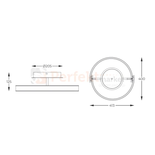 Lampa sufitowa MX4417-1S-3BGD LINOS czarno-złota pierścień Zuma Line wymiary.webp