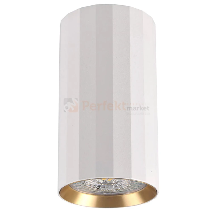 Oprawa natynkowa TUBA spot 1xGU10 NICEA w kolorze biało-złotym