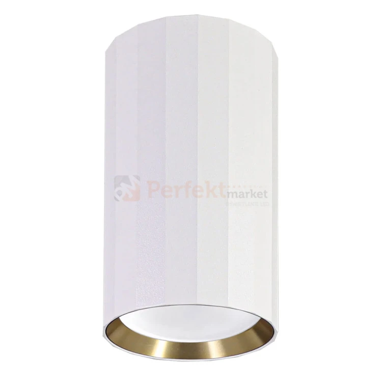 Oprawa natynkowa TUBA spot 1xGU10 NICEA w kolorze biało-złotym