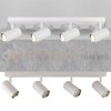 Listwa ścienno-sufitowa 4xGU10 NICEA biało-złota - lampa spotlight wielokierunkowa