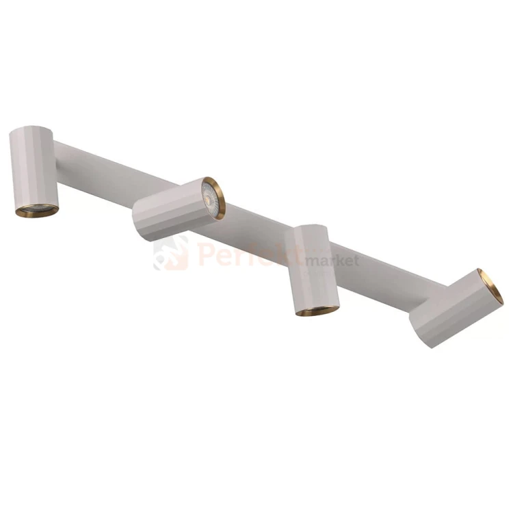 Listwa ścienno-sufitowa 4xGU10 NICEA biało-złota - lampa spotlight - lampa LED punktowa