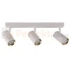 Listwa ścienno-sufitowa 3xGU10 NICEA biało-złota - trzypunktowa lampa LED