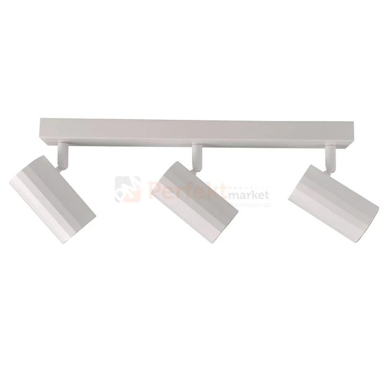 Listwa ścienno-sufitowa 3xGU10 NICEA biało-złota - trzypunktowa lampa LED