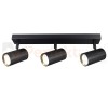 Listwa ścienno-sufitowa 3xGU10 NICEA czarno-złota - lampa LED - regulowana czarna