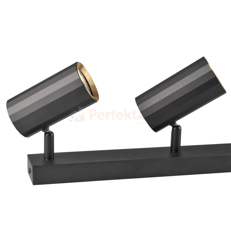 Listwa ścienno-sufitowa 3xGU10 NICEA czarno-złota - lampa LED - spotlight