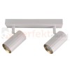 Listwa ścienno-sufitowa 2xGU10 NICEA biało-złota - dwupunktowa lampa LED typu spotlight