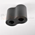 Oprawa natynkowa LED spot tuba 2xGU10 HADAR R2 podwójna okrągła czarna - lampy LED PerfektMarket
