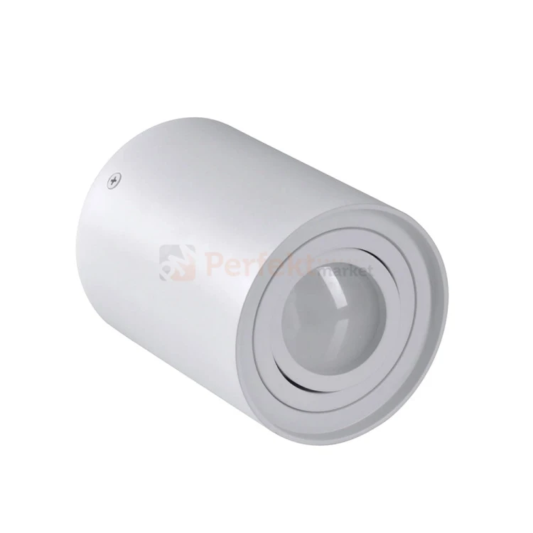 Oprawa natynkowa LED spot tuba 1xGU10 HADAR R1 pojedyncza okrągła biała - lampy PerfektMarket